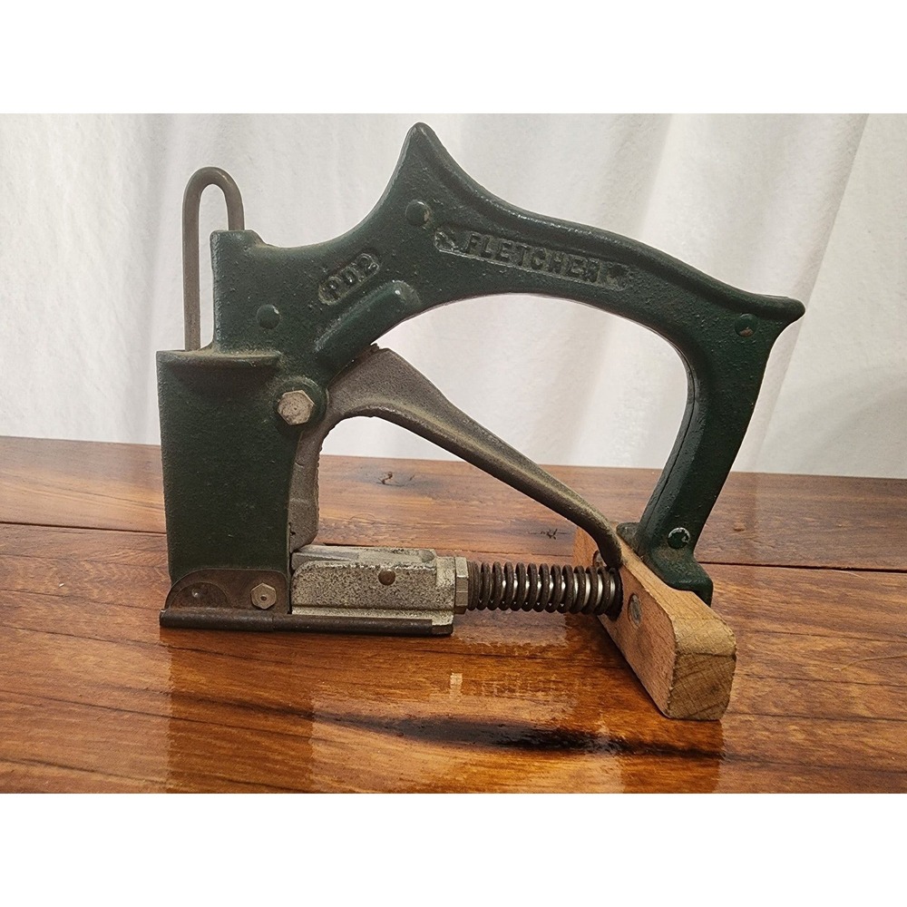 Vintage‎ Fletcher Window Pane stapler Metal